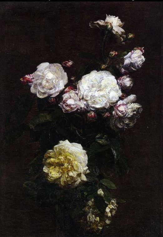 Henri Fantin-Latour White Roses II